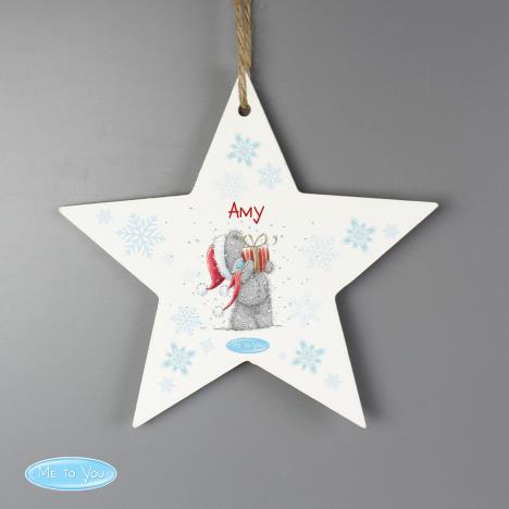 Personalised Me to You Wooden Star Christmas Decoration Extra Image 2